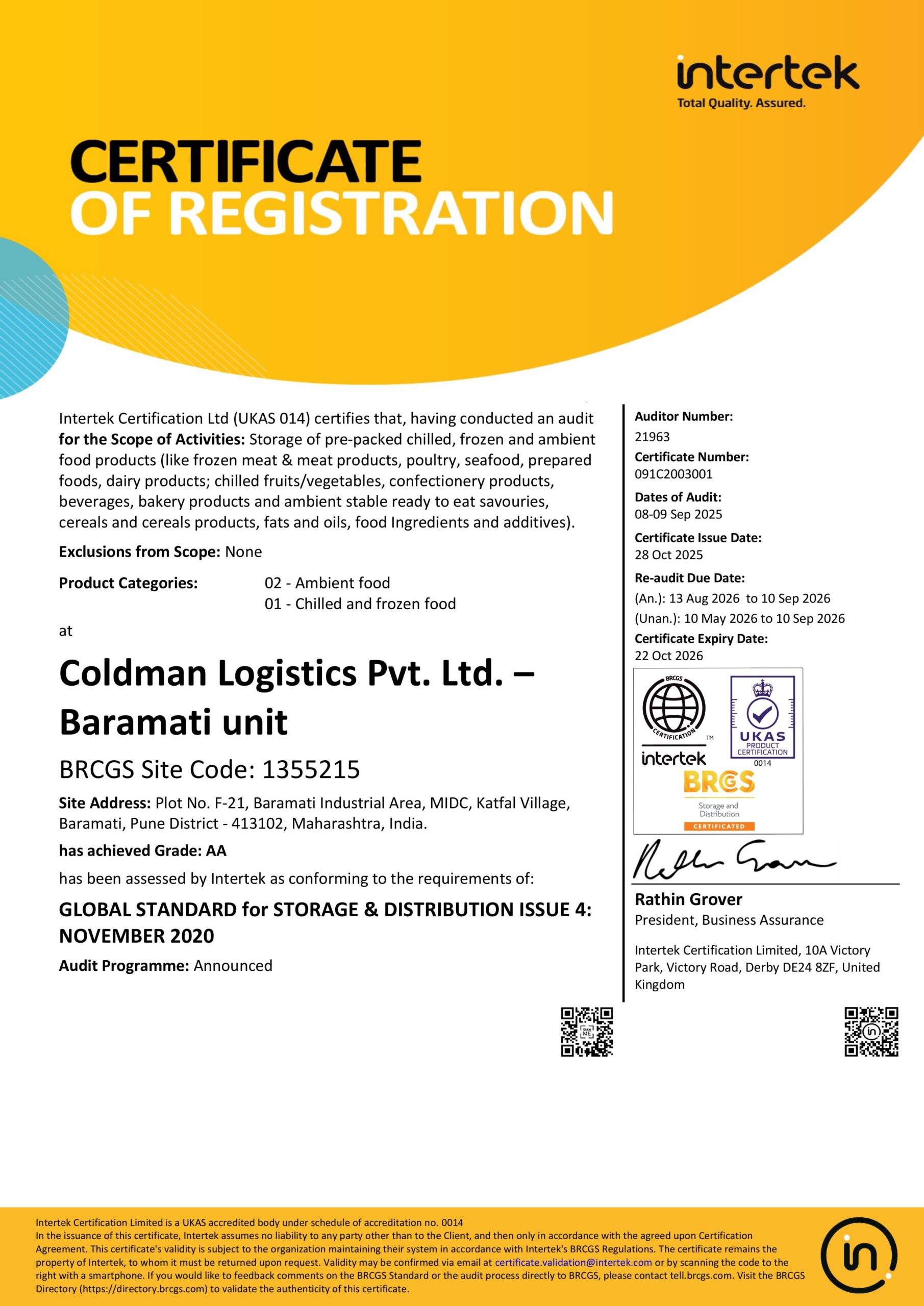 BRCGS_Baramati_10 sep 26