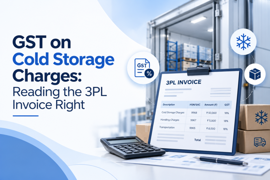 GST on Cold Storage Charges: Reading the 3PL Invoice Right